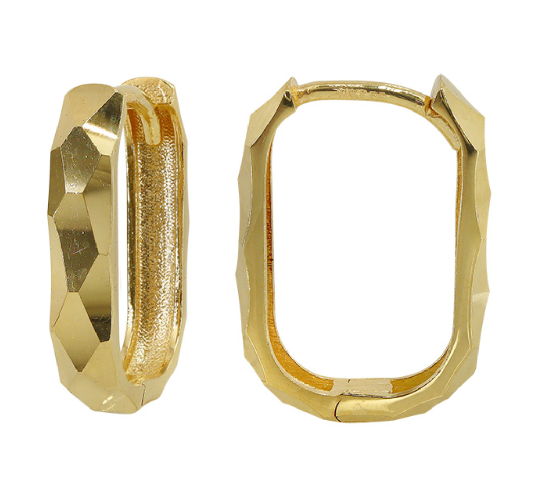 Geo Texture Hoops