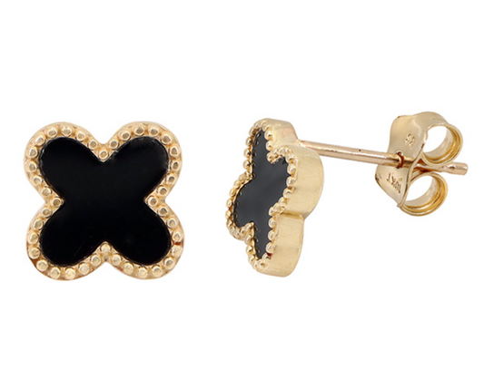 Lucky Girl Black Studs