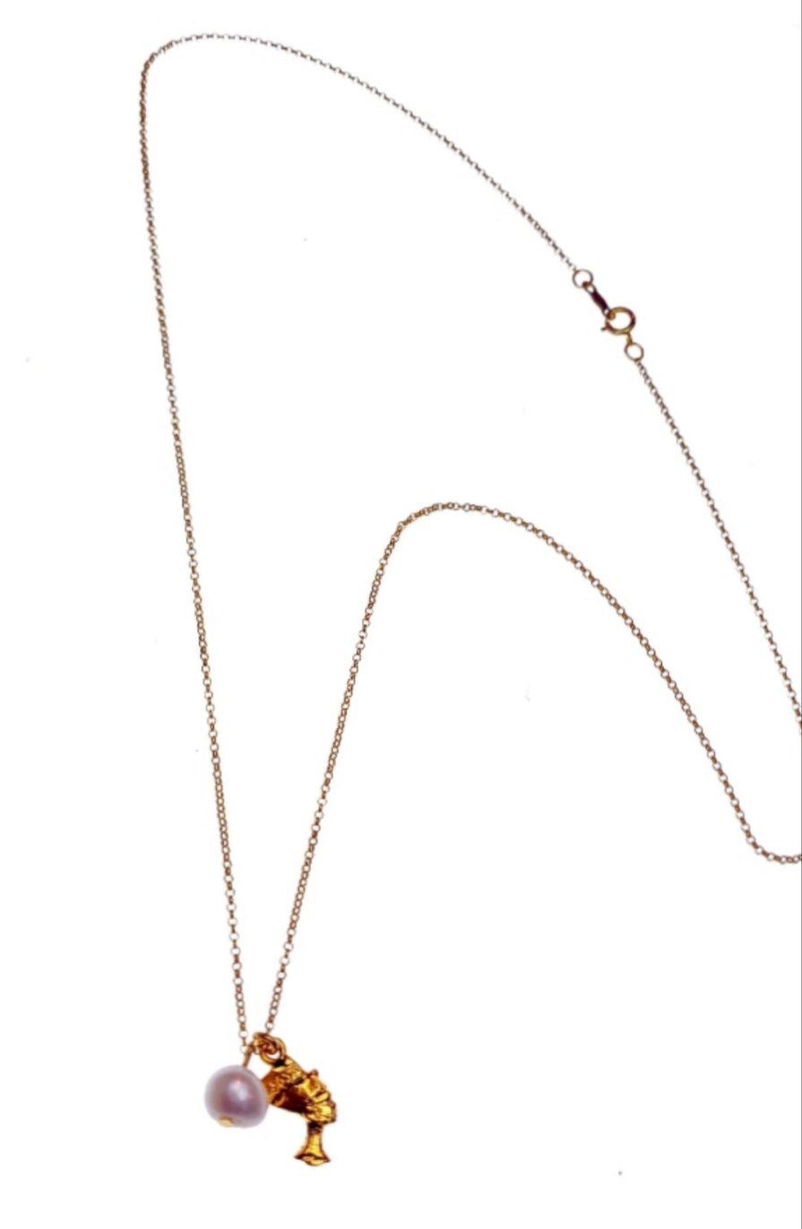 Nefertiti Mini Charm Necklace
