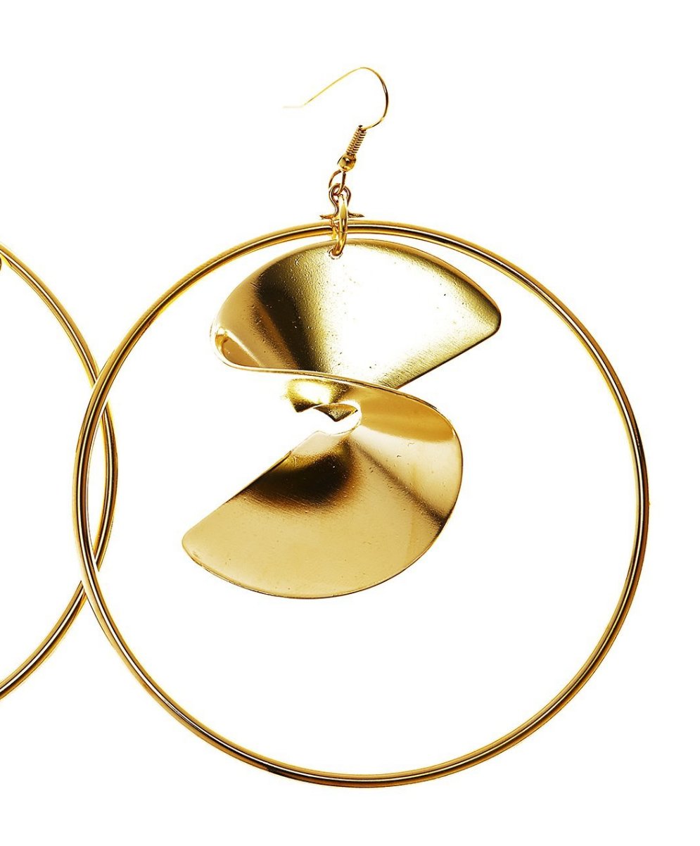 Nyla Heart Hoop Earrings